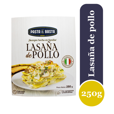 Lasaña con Pollo y Hongos 250 g PYB