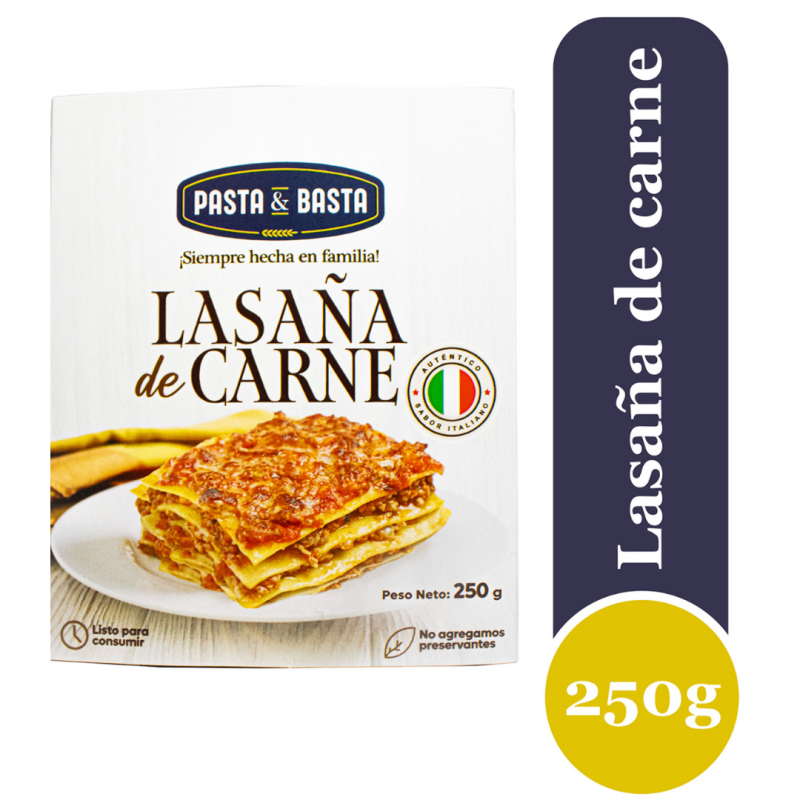 Lasaña con Carne 250g PYB