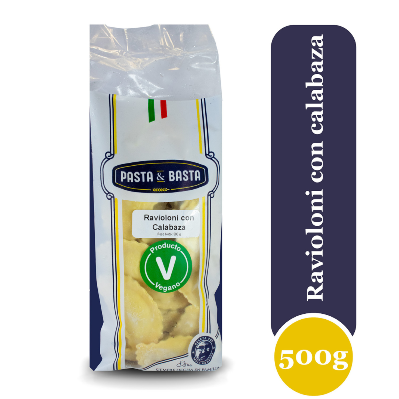 Ravioloni con Calabaza Vegano 500 g